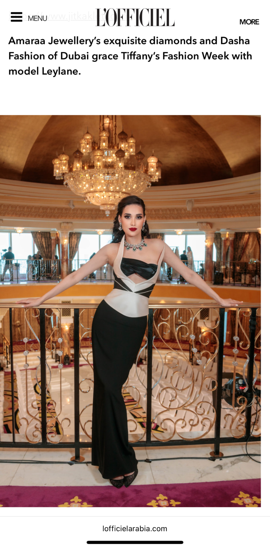 L'Officiel Arabia — Amaraa Jewellery & Dasha Fashion, Dubai
