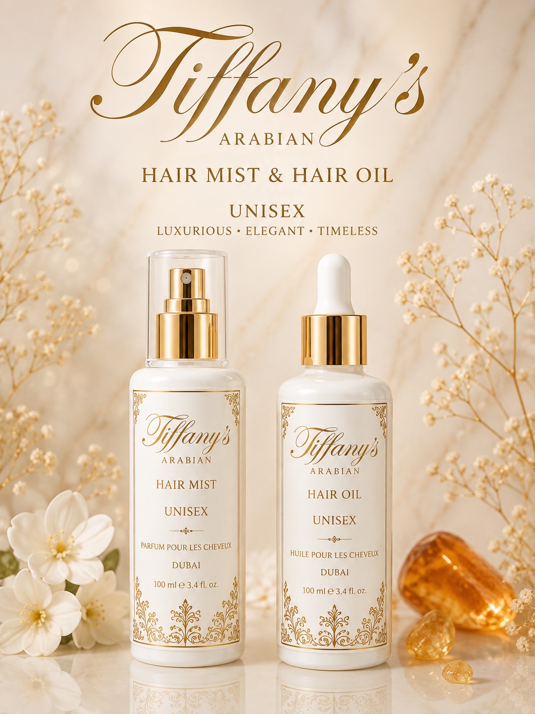 Tiffany's Arabian hair mist and hair oil