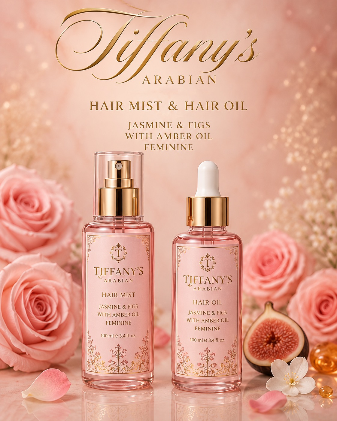 Tiffany's Arabian Jasmine & Fig hair mist and hair oil